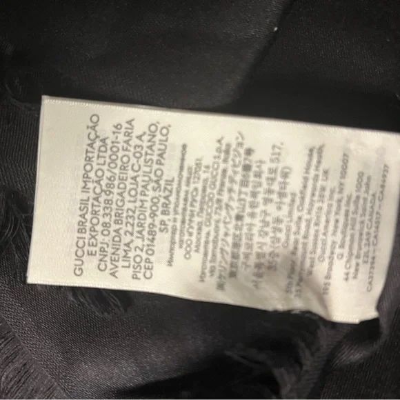 Gucci Black Monogram scarf - Picture 4 of 6